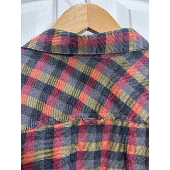 Rip Curl Men Small Plaid Long Sleeve Two Front Pockets Flannel Casual Surf Beach - Picture 6 of 7